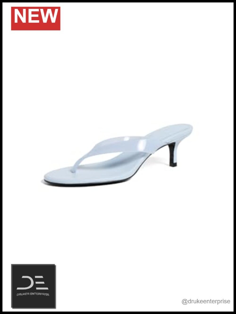 Women's Kitten Heel Sandals Slip On Thong Open Toe Leather